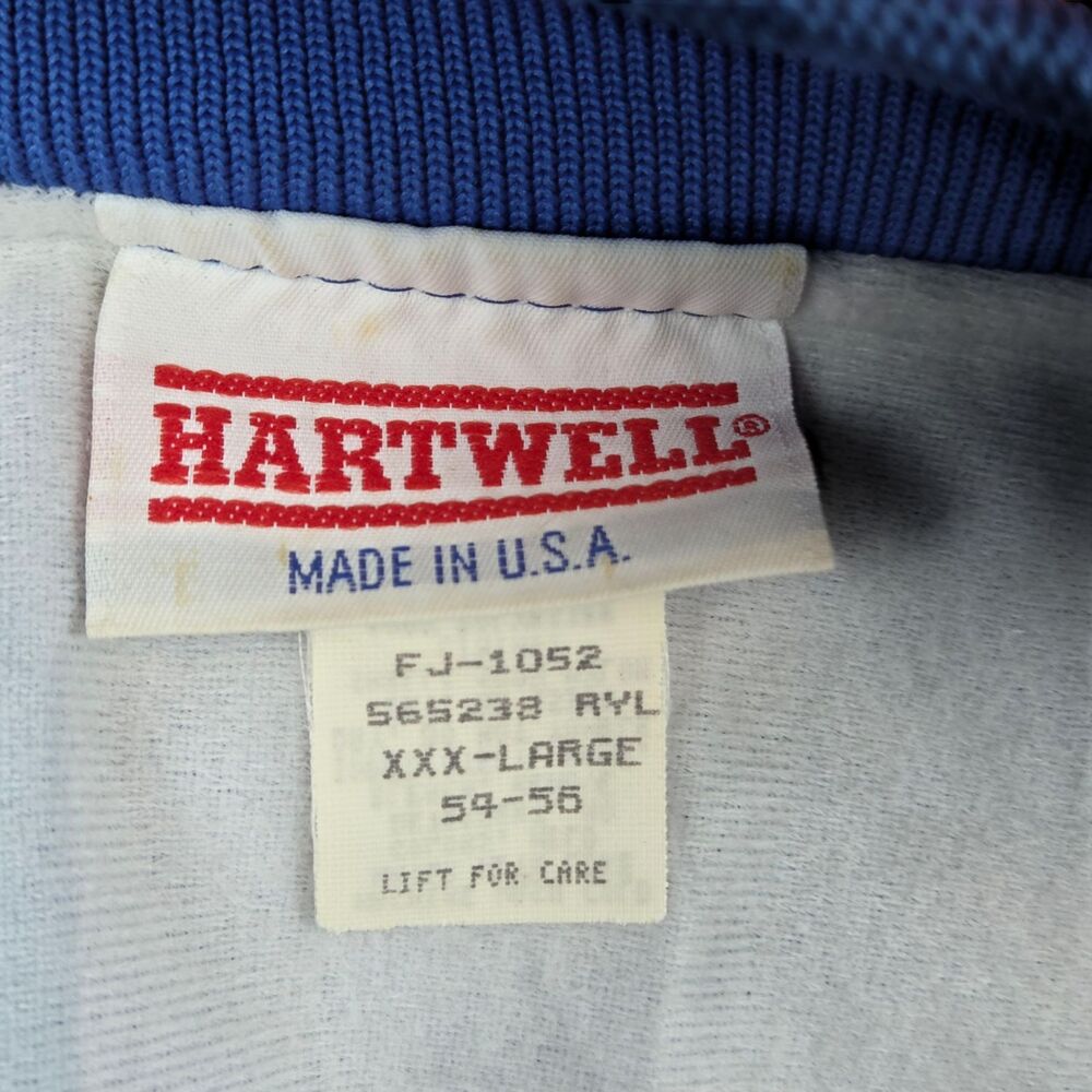 Vintage Hartwell Satin Jacket Blue IBM 25th Anniversary Austin Mens Sz 3XL USA - Picture 5 of 6